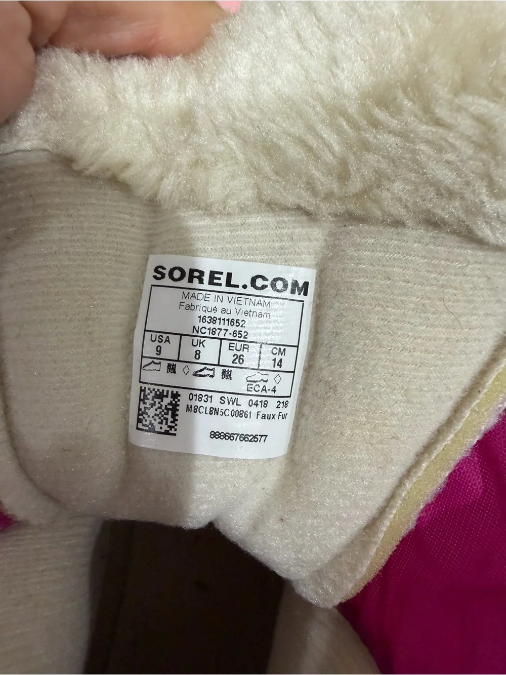 Sorel Kids' Pink and Magenta Winter Boots